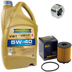Motoröl Set 5W-40 5 Liter + Ölfilter SH 4794 P + Schraube für Fiat Punto Lancia