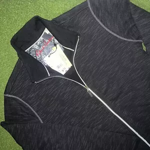 Sudadera Robert Graham para Hombre con Cremallera Completa Talla Pequeña Estilo Stallworth Negra Clásica - Imagen 1 de 10