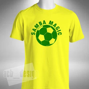 Samba Magic Mens T-Shirt Brazil Liverpool Football Fabinho Firmino Neymar Becker - Picture 1 of 7