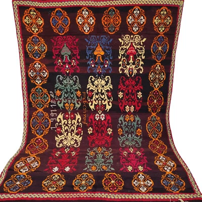 Oriental Vintage Berber Handmade Moroccan Rug Geometric Berber Wool Carpet  9x6 - Image 1 of 4