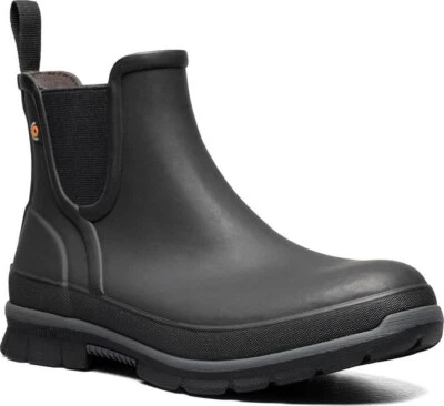 Bogs Mujer Amanda So Nords Negro Chelsea Goma Lluvia Botines Talla 11 Foto 1 de 4