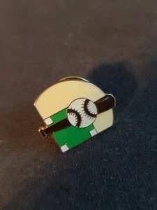 Baseball Diamond Enamel Pin ball and Bat -H - Picture 1 of 2