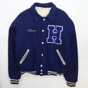 Vintage HCS Cheerleader Wool Letterman Varsity Jacket Womens Medium 1988 80s - Bild 1 von 4