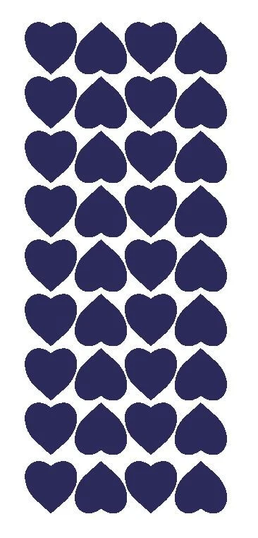 Sapphire Blue 1" Heart Stickers Shower Wedding Envelope Seals Arts & Crafts  - Image 1 of 1