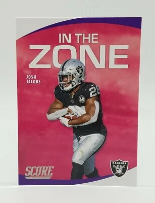 2020 Score Josh Jacobs In The Zone #IZ-JJ Las Vegas Raiders 🔥🔥 - Image 1 of 2