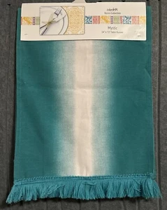 Mystic Stripe Table Runner Indoor Outdoor 14x72" Beach House - Picture 1 of 4