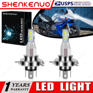For Suzuki GS500/F GS550 GS650E GS650G/GL GS650M 2X 9003 H4 LED Headlights Bulbs - Picture 1 of 12