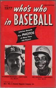 1977 Who's Who in the Baseball Major Leagues Edition Thurman Munson ~ Joe Morgan - Bild 1 von 1