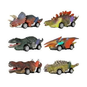 DINOBROS Dinosaur Toy Pull Back Cars, 6 Pack Dino Toys for 3 Year Old Boys an... - Picture 1 of 9