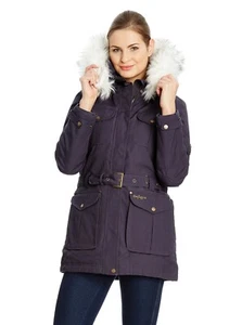 Craghoppers Women Ashby Parka Navy Blue Waterproof Insulated NWT US10/UK14 $250 - Picture 1 of 24