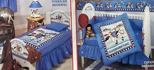 KIT DE EDREDÓN para bebé Daisy Kingdom HOME ON THE RANGE panel de tela + volante conejito caballo - Imagen 1 de 5