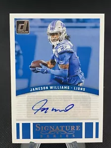 Donruss Jameson Williams Signature Series 2024 automático #SSE-JWI Lions - Imagen 1 de 2