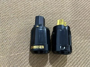2pairs C-029 IEC Connector + P-029 US Power Plug for Audio - Picture 1 of 3