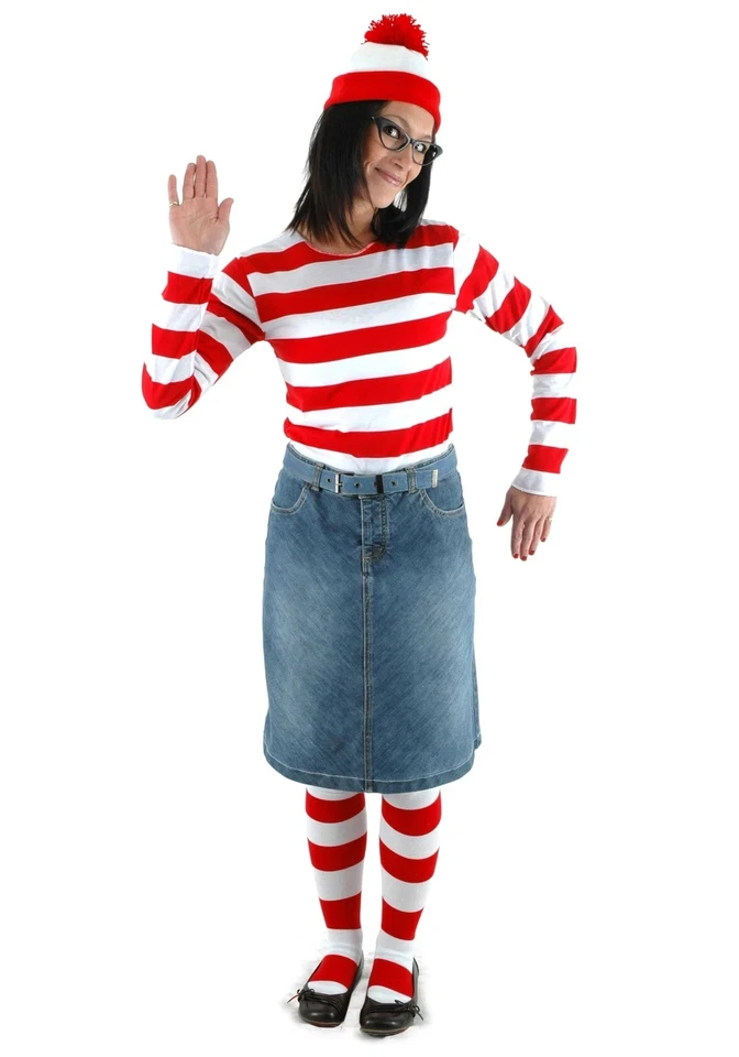 Adult Wenda Where's Waldo Costume (Same Day Shipping!) - Image 1 of 1