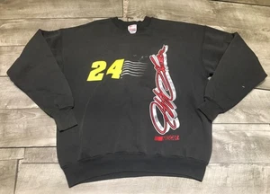 Vintage Jeff Gordon #24 DuPont NASCAR Racing Crewneck Sweatshirt Size XLarge - Picture 1 of 10