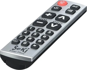 SeKi Lernfähige Universalfernbedienung Easy Plus – silber/schwarz – für TV & Ger - Bild 1 von 7
