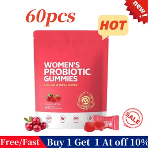 Women's Probiotic Gummies Cranberry Flavor -- 60 Gummies - Picture 1 of 11