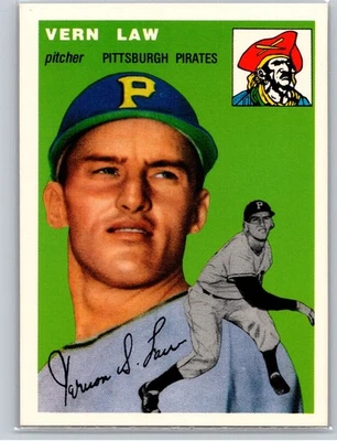 1994 Topps Archives 1954 #235 Vern Law - Image 1 of 2