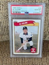 1989 Swell Al Kaline PSA 10 Tigers Baseball Greats #40 Card POP 6 NEWCLEAN CASE