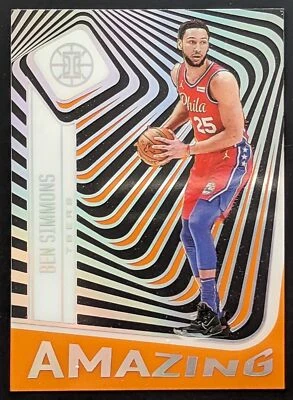 Ben Simmons Philadelphia 76ers 2020 Panini Illusions Amazing Orange #8 Card - Image 1 of 2