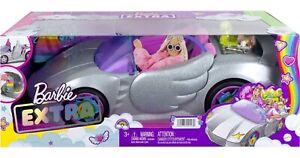 Barbie Car, Barbie Extra Set, Sparkly 2-Seater Toy Convertible