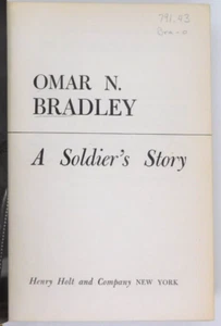 Book Omar N Bradley A Soldiers Story 1951 HB WWII General Battle Bulge War NO DJ - Picture 1 of 3