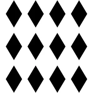 12 Diamond Pack 2" Vinyl Decal Car Window Sticker Shapes Art - Picture 1 of 26