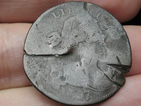 1797 Draped Bust Large Cent Penny- Stemless, Rare Cover