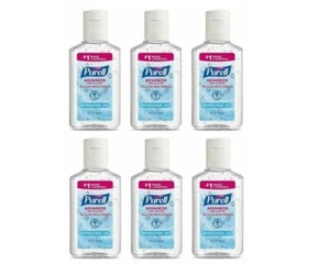 6 PACK! NEW Purel Travel Bottle Pocket Instant Hand Gel 1 FL OZ Each HR - Picture 1 of 3