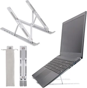 Laptop Stand Ergonomic Portable Laptop Riser Adjustable Height Laptop Holder - Picture 1 of 5