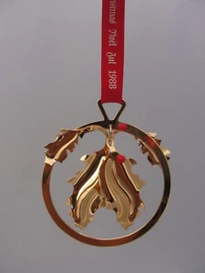 1988 GEORG JENSEN CHRISTMAS DECORATION MOBILE HOLLY - Picture 1 of 2