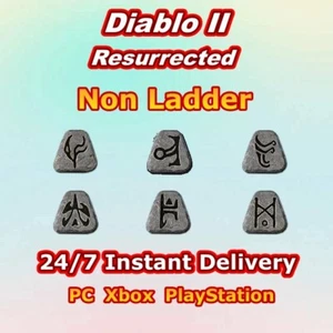 Ber Jah Lo Ist Ohm Vex Sur ⭐ Non-Ladder Diablo II Resurrected D2R Runes Softcore - Picture 1 of 1