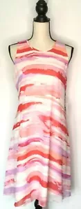 Calvin Klein Women's Shift Dress Red Purple Pink Lined Size 12 NWT - Picture 1 of 11