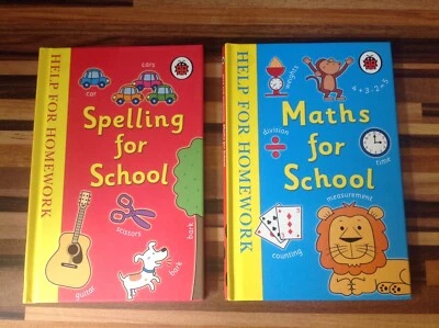 Ladybird Maths For School & Spelling For School Help for Homework Books - Image 1 of 2