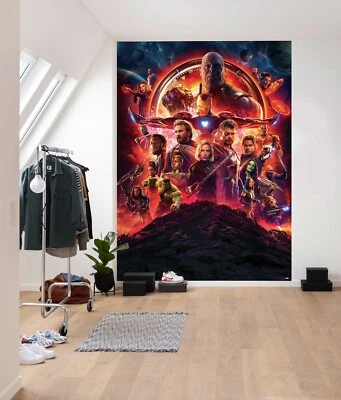 Marvel Avengers paper wallpaper wall mural 254x184cm boy teen bedroom - Image 1 of 4