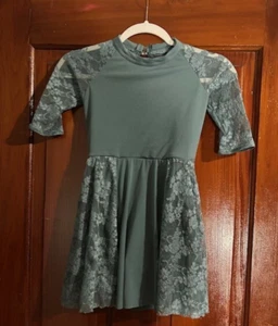 Weissman Dance Costume/Dress Green Lace RN 64830 Style 12363 MC Medium Child - Picture 1 of 2