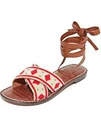 Sandalias SAM EDELMAN Luisa Tanga Tobillo Envoltura Planas Suroeste EE. UU. 10,5/40,5 $120 Foto 1 de 4