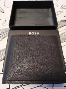 Hugo Boss Herren Leder Geldbörse Traveller_11CC schwarz Neu & OVP - Bild 1 von 6