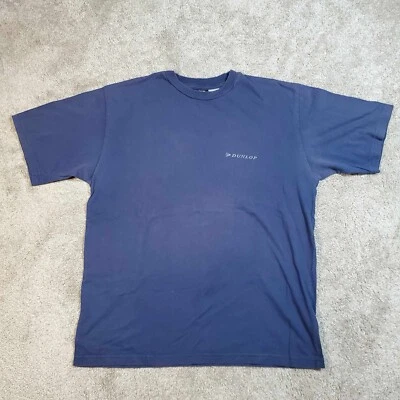 Camiseta Dunlop Spell Out Grande Años 90 Y2K De Colección Blanca Utilería Tenis Golf Desteñida Foto 1 de 4