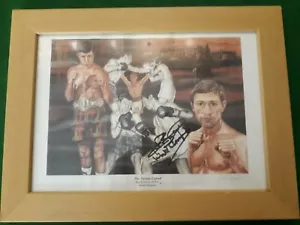 Ken Buchanan Signed picture, framed and glazed 35cm x 27cm - Picture 1 of 2