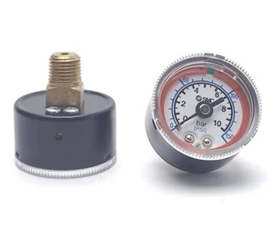 2 Stück SMC G46-10-02-L-X216 Manometer, 150 PSI Max, R1/4" Innengewinde - Bild 1 von 2