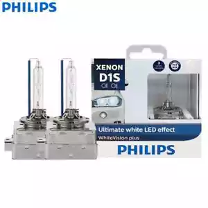 Philips D1S 35W 5000K WhiteVision Plus Xenon HID Bulb Auto Headlight 85415WHV2X2 - Picture 1 of 4