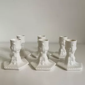 Candle Stick Holders Nymphenberg Pearl Set 6 Vintage Germany - Bild 1 von 12