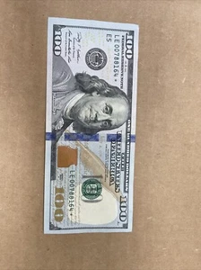 100 Dollar Bill Star Note 2009 - Picture 1 of 8
