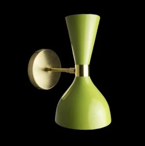 Wall Sconce Diabolo 1 Bulbs Modern Italian Wall Lights Green Wall Fixture Lamps - Picture 1 of 4