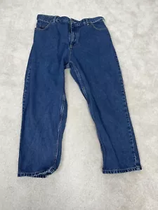 Lands End Jeans Womens 16P 16 Blue Denim Cotton Elastic Stretch Waist Ladies - Picture 1 of 17