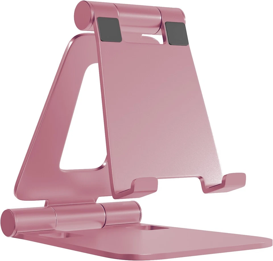Dual Folding Cell Phone Stand, Fully Adjustable Foldable Desktop Phone Holder - Image 1 of 1