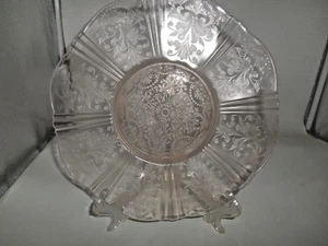 Ausgezeichnete MacBeth-Evans Rosa Amerikanischer Schatz 12" Salver oder Kuchenplatte - Bild 1 von 5
