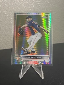 2022 Topps Chrome Justin Verlander Prism Refractor Houston Astros #87-NM/M - Picture 1 of 2