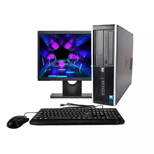 FULL DUAL CORE DESKTOP TOWER PC & TFT COMPUTER WITH WINDOWS 10 & WIFI & 4GB - Picture 1 of 6